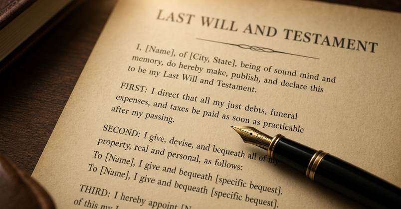 Will and fountain pen